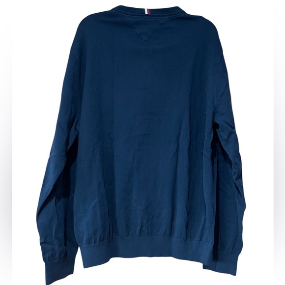 Tommy Hilfiger Blue V Neck Sweater Men's XXL NWT - Picture 2 of 4